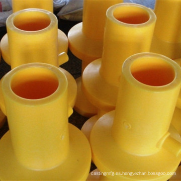 Piezas de maquinaria de moldeo por inyección con color amarillo